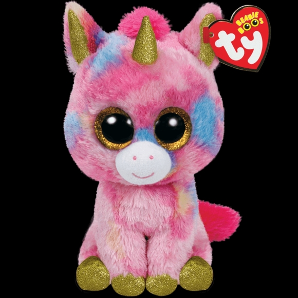 TY Beenie Boos Fantasia the Pink Unicorn 6" - Birthday May 8 - Picture 1 of 4
